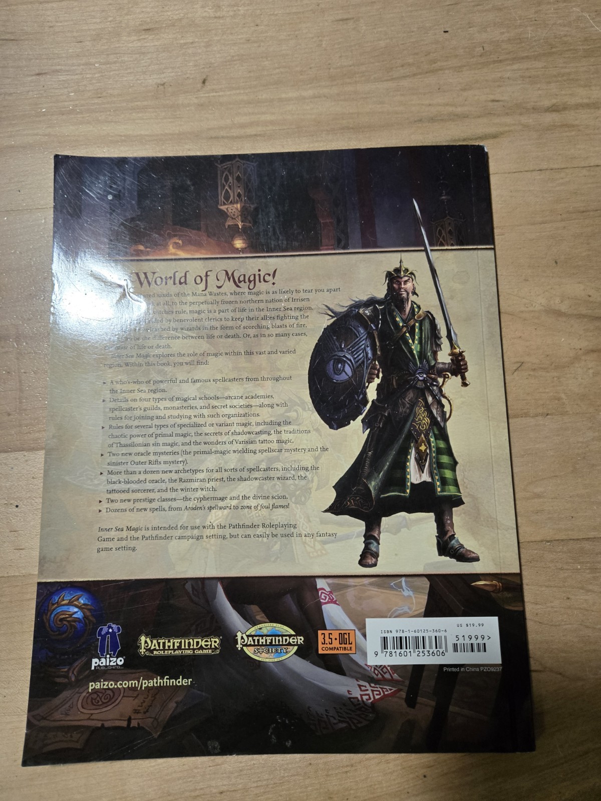 Pathfinder Campaign Setting: Inner Sea Magic Paizo Inc. VG+