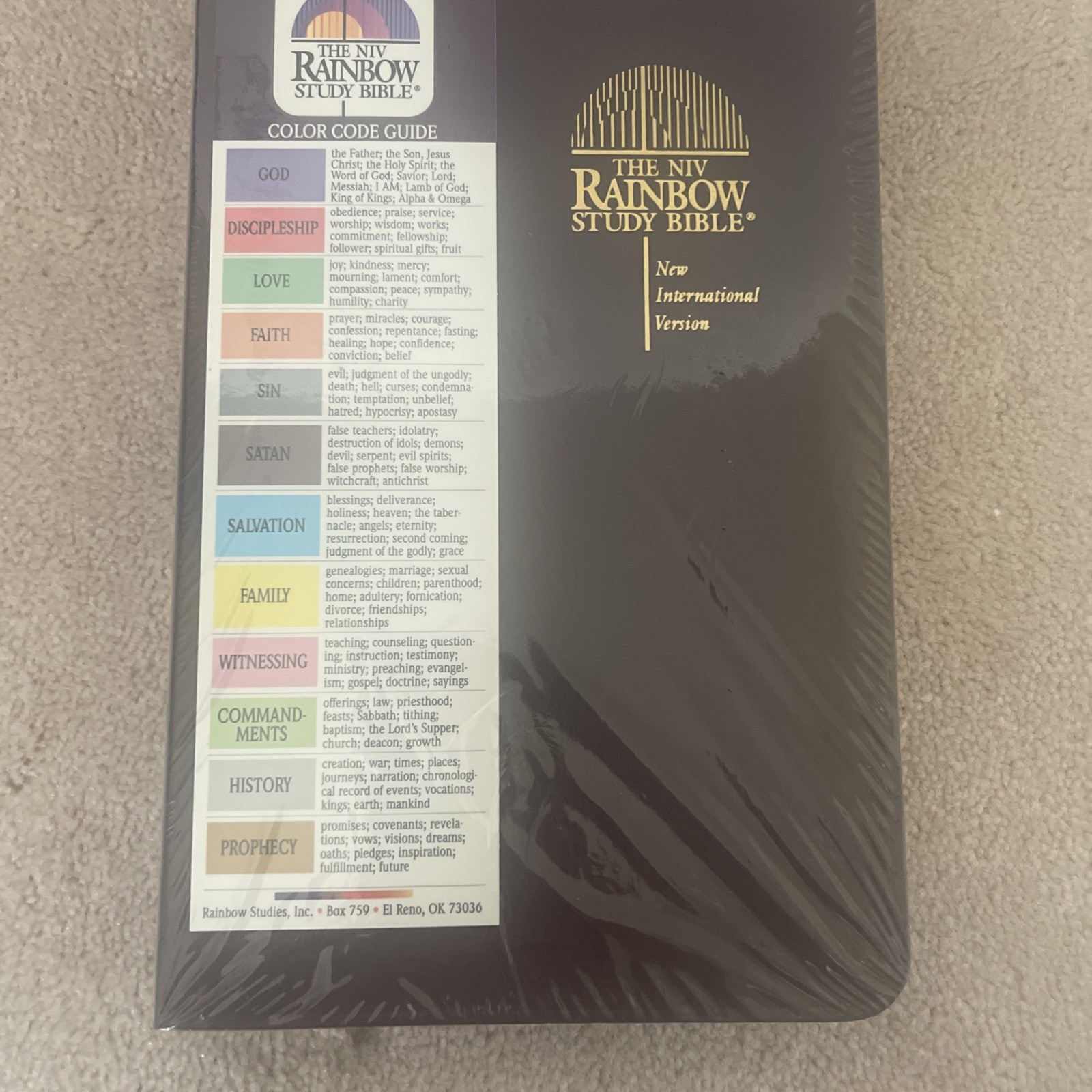 Rainbow Study Bible New International Version NIV Imitation Leather Bold Ln NEW