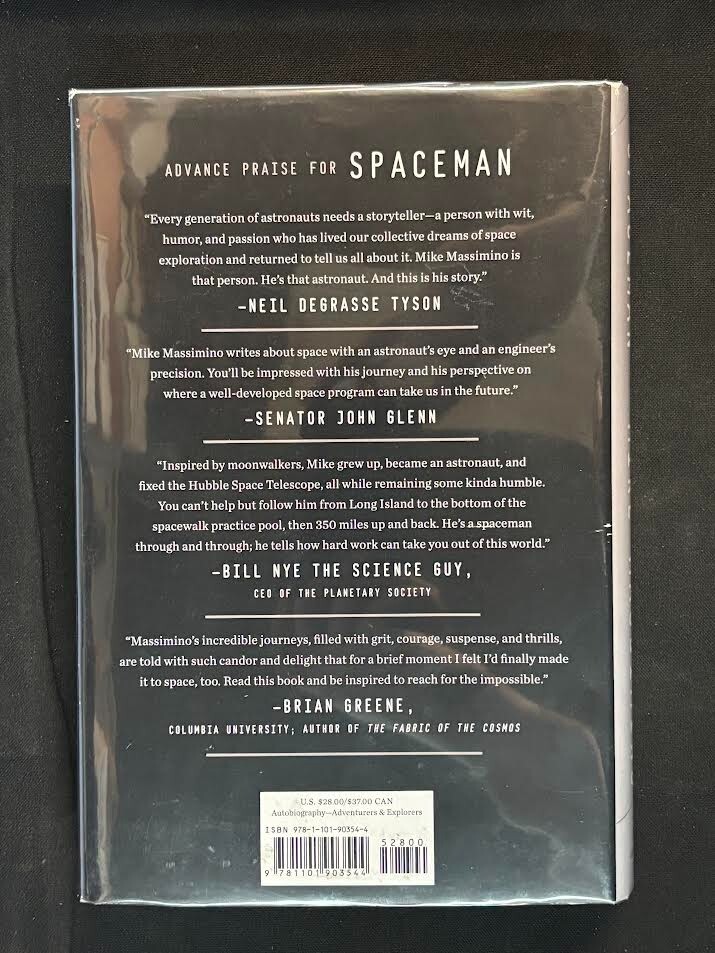 SPACEMAN Crown Archetype – HC 1st Print SIGNED Mike Massimino w/ DJ (VF) 2016
