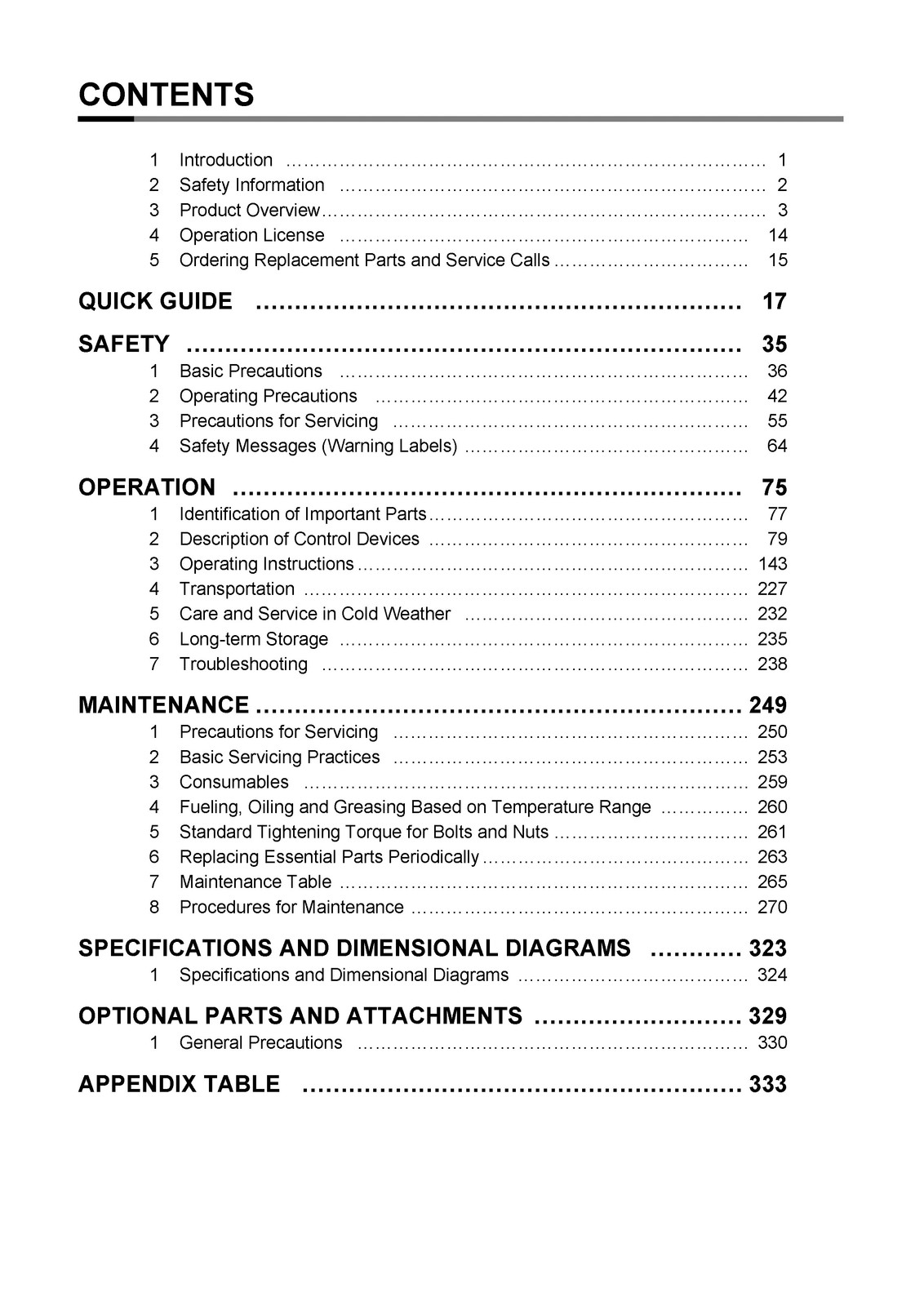 YANMAR ViO80-1 Excavator Operation Maintenance Manual SN 10501 Up – SPIRAL BIND