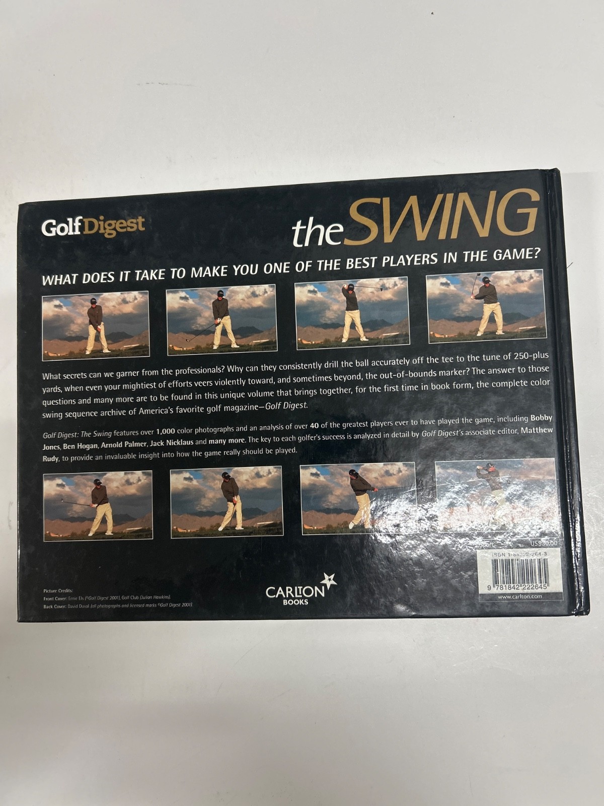 2 Vintage Golf Books “The Swing” 2001 &”Super-Stars of Golf” 1978