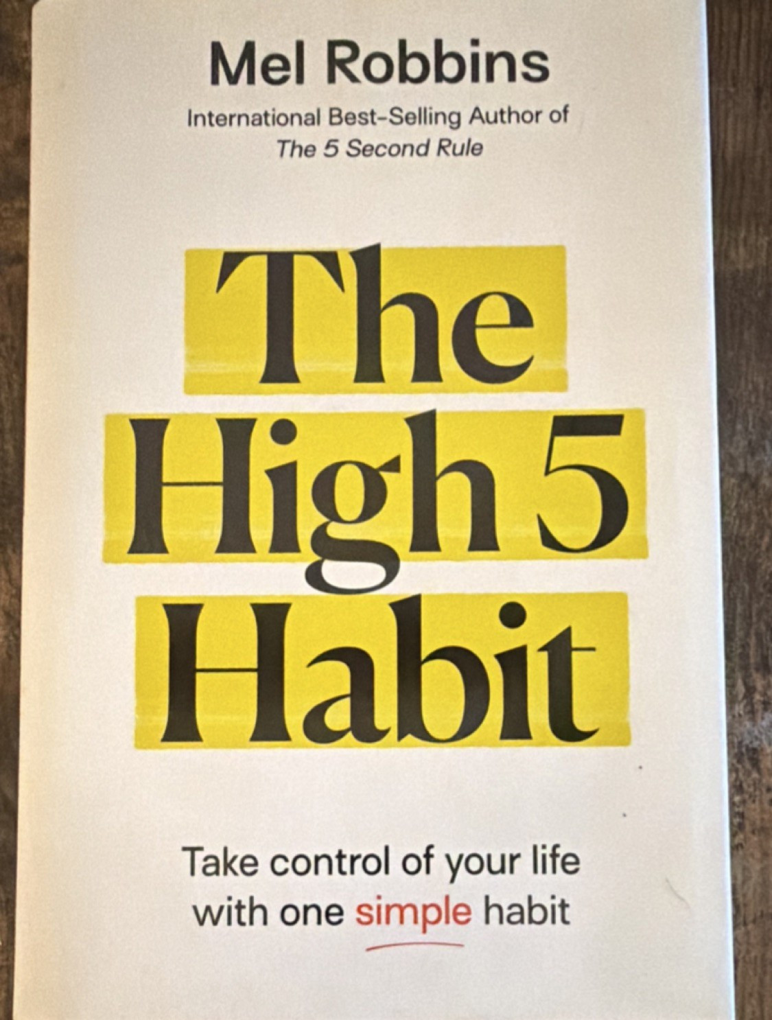 Mel Robbins The High 5 Habit Hardcover Self-Help Personal Growth Nonfiction