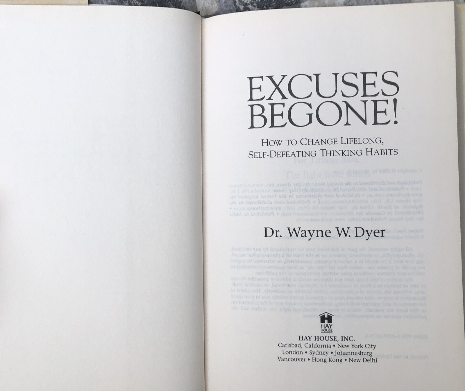 Dr. Wayne W. Dyer Self-Help Inspiration 2-Book Bundle 2009 Hay House HC