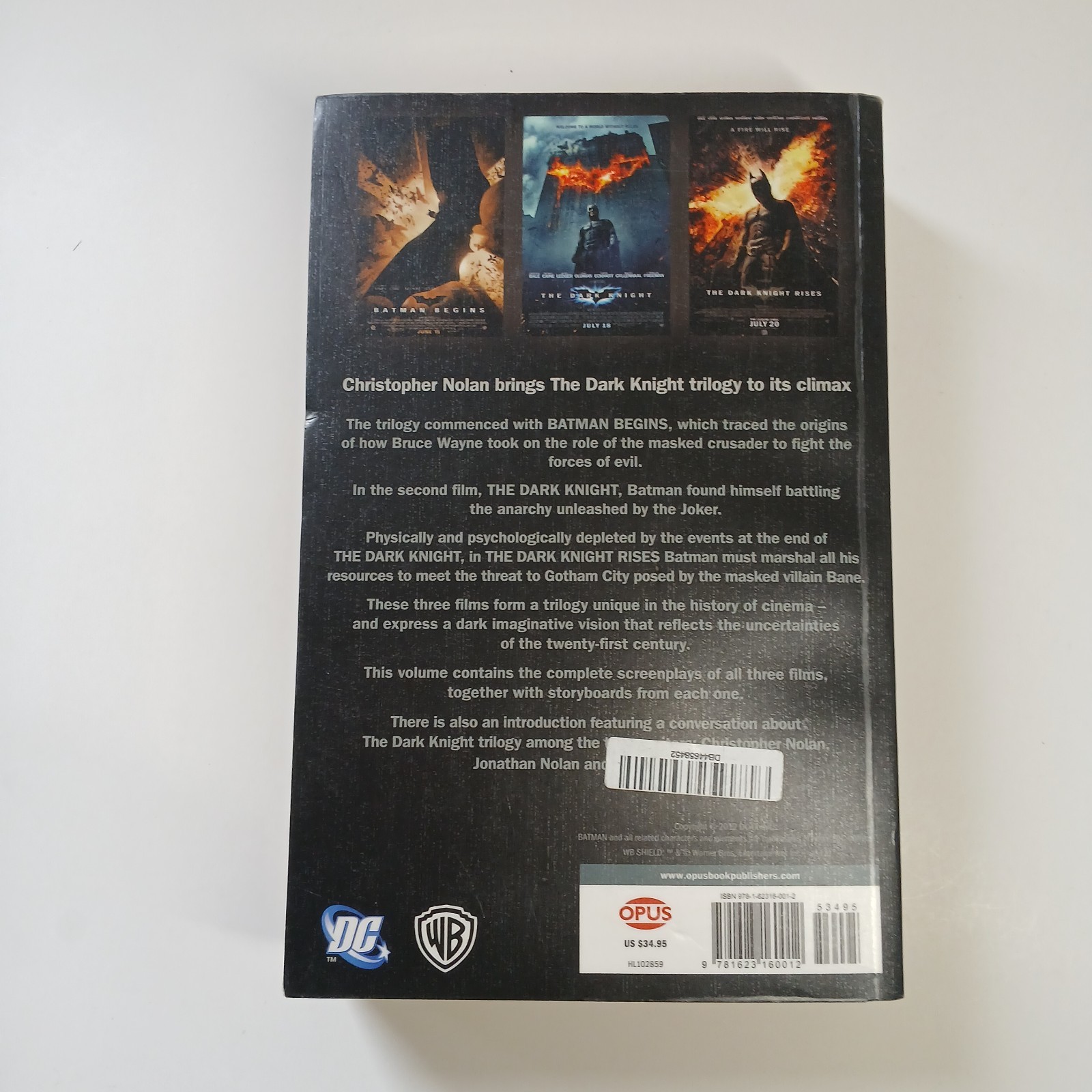 The Dark Knight Trilogy: The Complete Screenplays – Christopher Nolan
