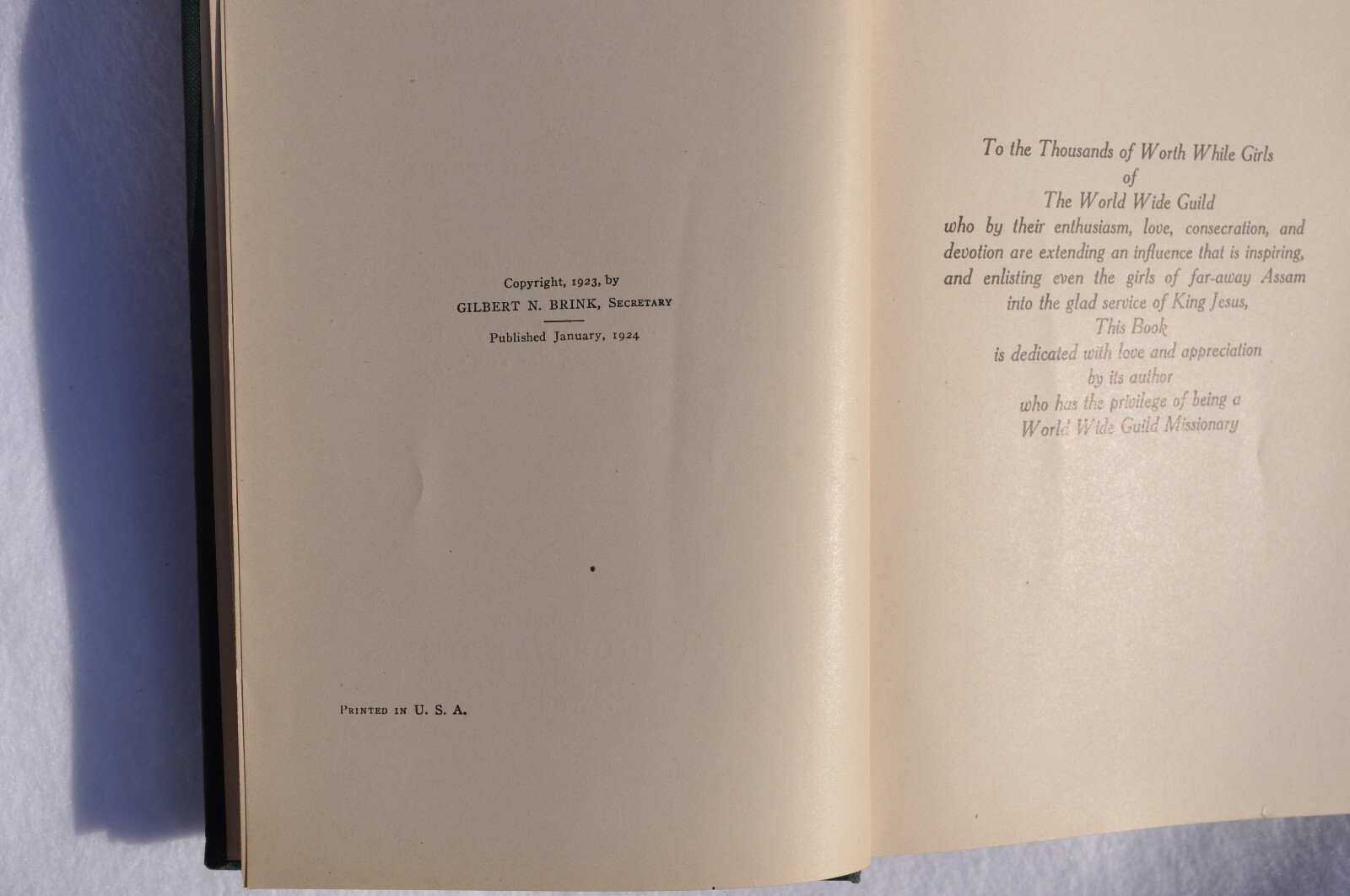 Through Judy’s Eyes; E. Elizabeth Vickland; Judson Press 1924-Christian Missions