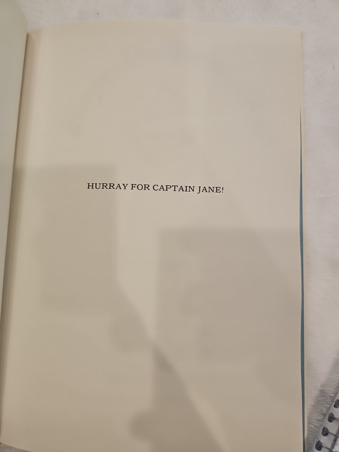 Hurray for Captain Jane! by Sam Reavin Parents Magazine Press 1971 Hardcover