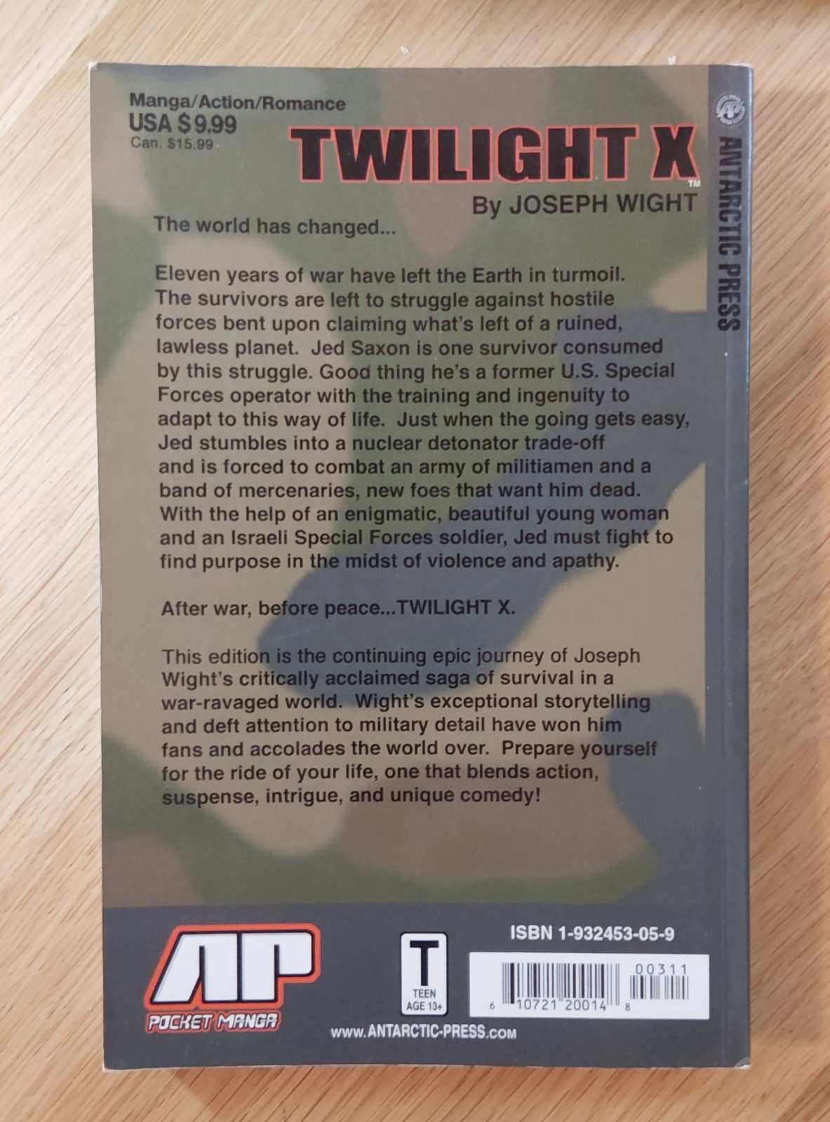 Twilight X Manga Volume TPB/PM-2-TX-1 & 2 Storm Wight Antarctic Press OOP Rare 3