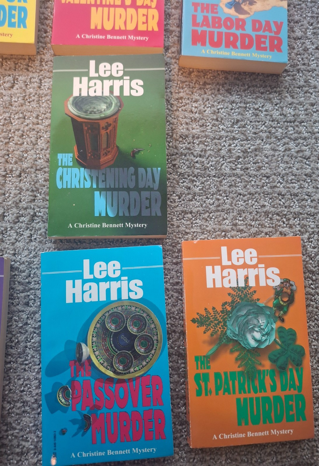 Lot of 7 Lee Harris Paperback Books Christine Bennett Mystery Murder Series