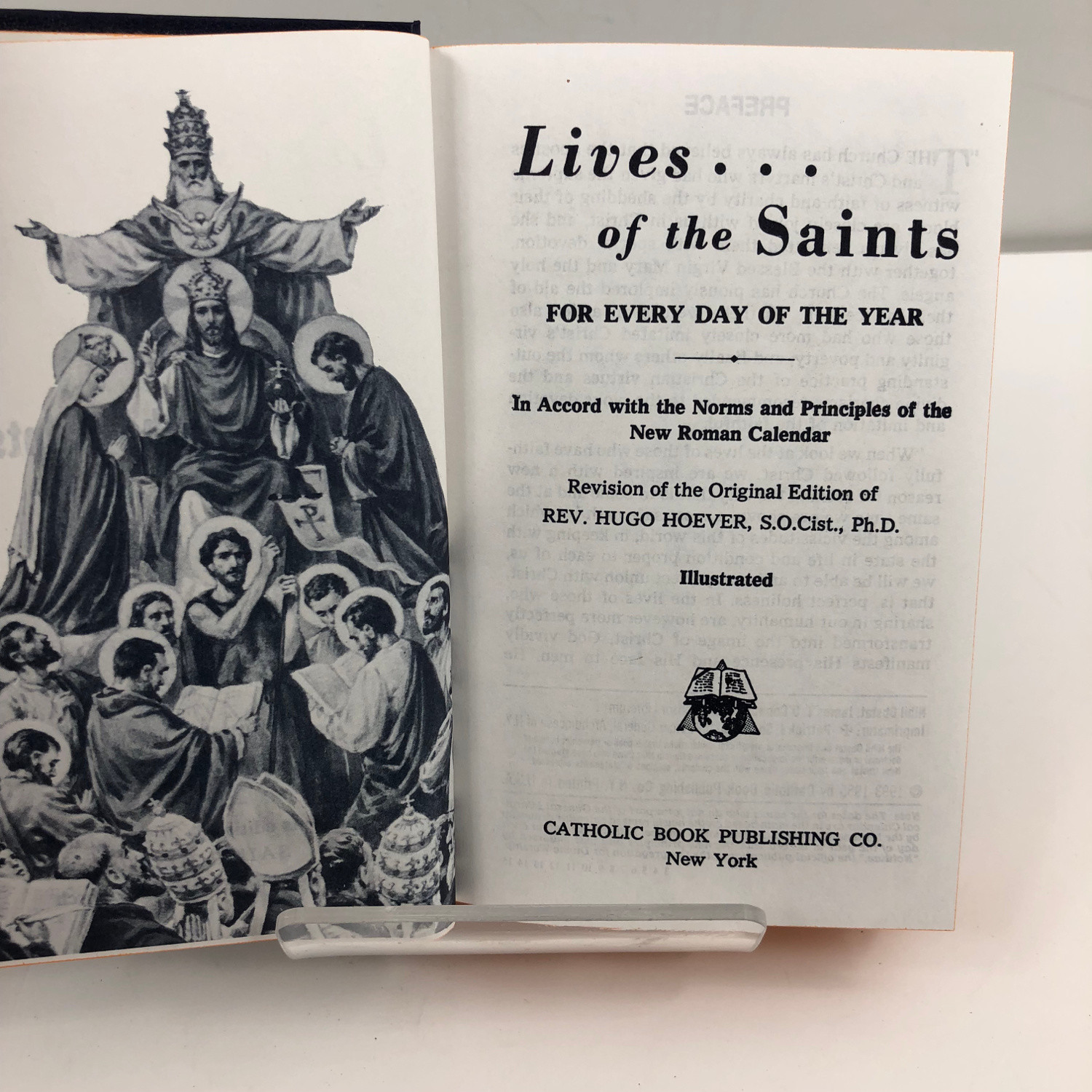 Vintage 1993 Lives of the Saints Illustrated Catholic HC Book Rev. Hugo Hoever
