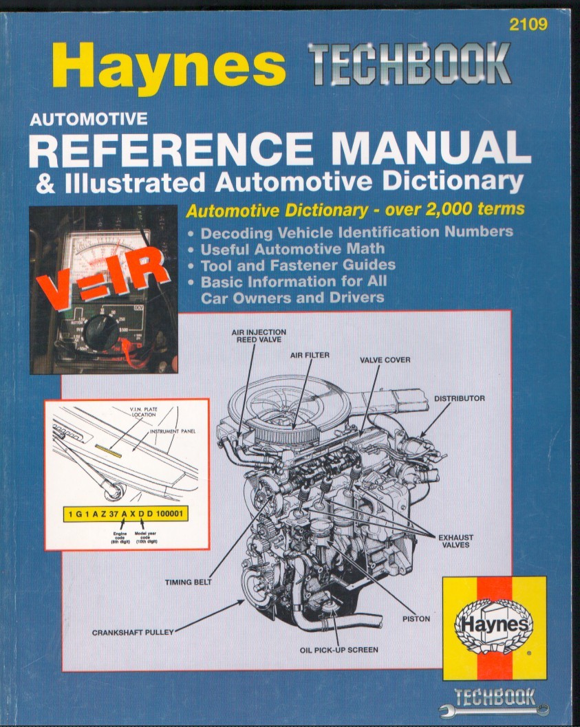 Haynes TECHBOOK Automotive Reference Manual & Illustrated Dictionary MN3015