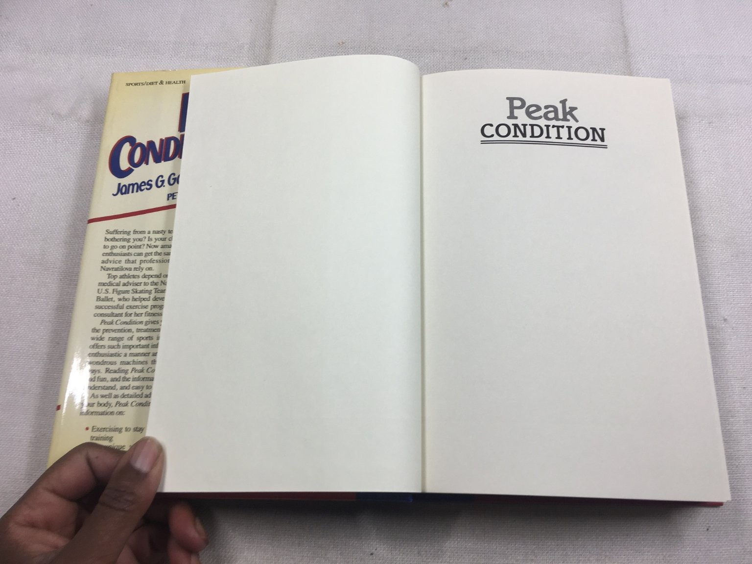 Peak Condition Garrick Radetsky 1986 Sports Injuries Fitness Crown