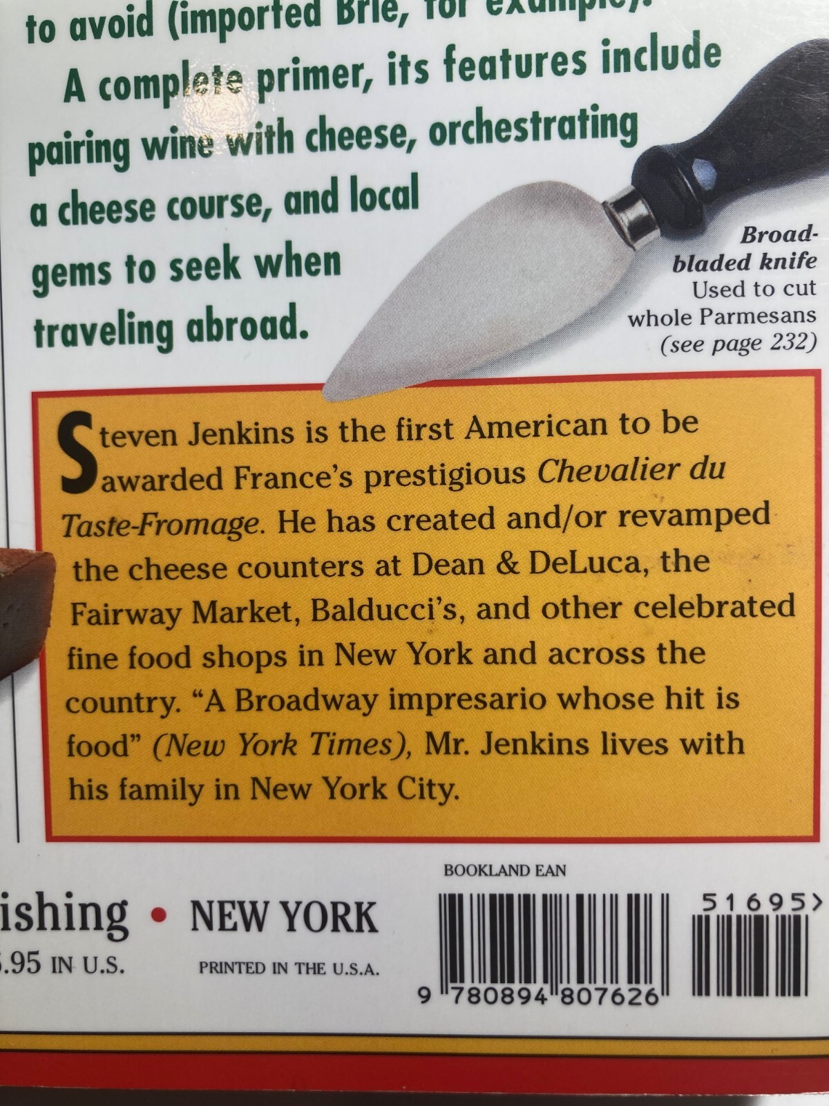 Cheese Primer Steven Jenkins James Beard Award