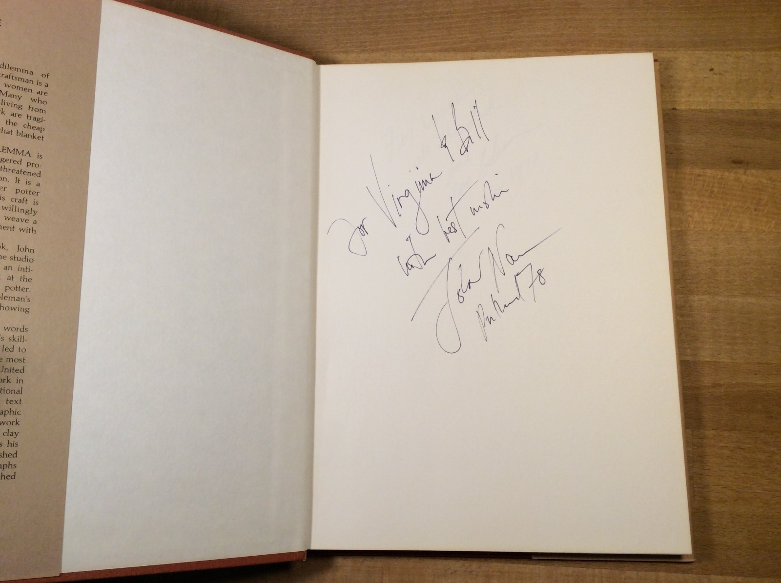 The Mud-Pie Dilemma, SIGNED John Nance, Tom Coleman, Hardcover, Potter, Art