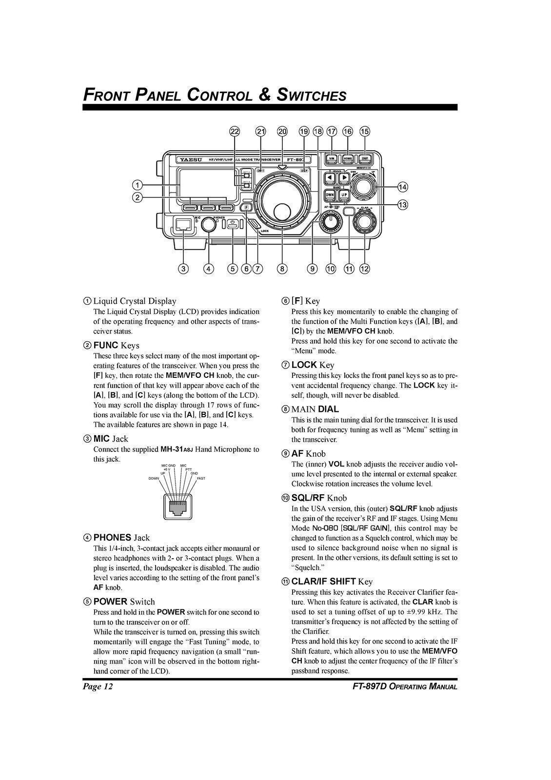 YAESU FT-897D Transceiver User Operating Manual – HD WIRE BOUND