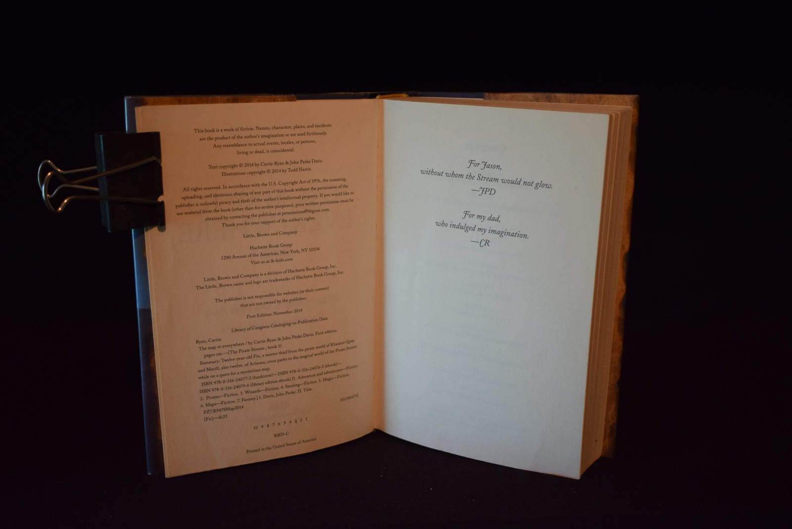 The Map to Everywhere by Carrie Ryan ~ c 2014 ~ Pages 437 ~ Hardcover~Ex Library