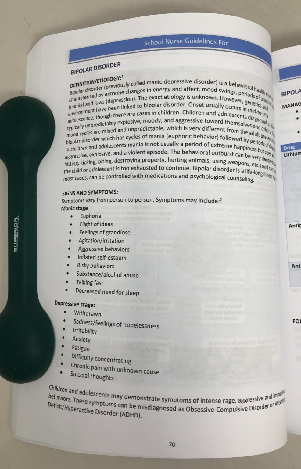 School Nurse Resource Manual, V. Taliaferro (ed), C. Resha (ed), 2020, E-102