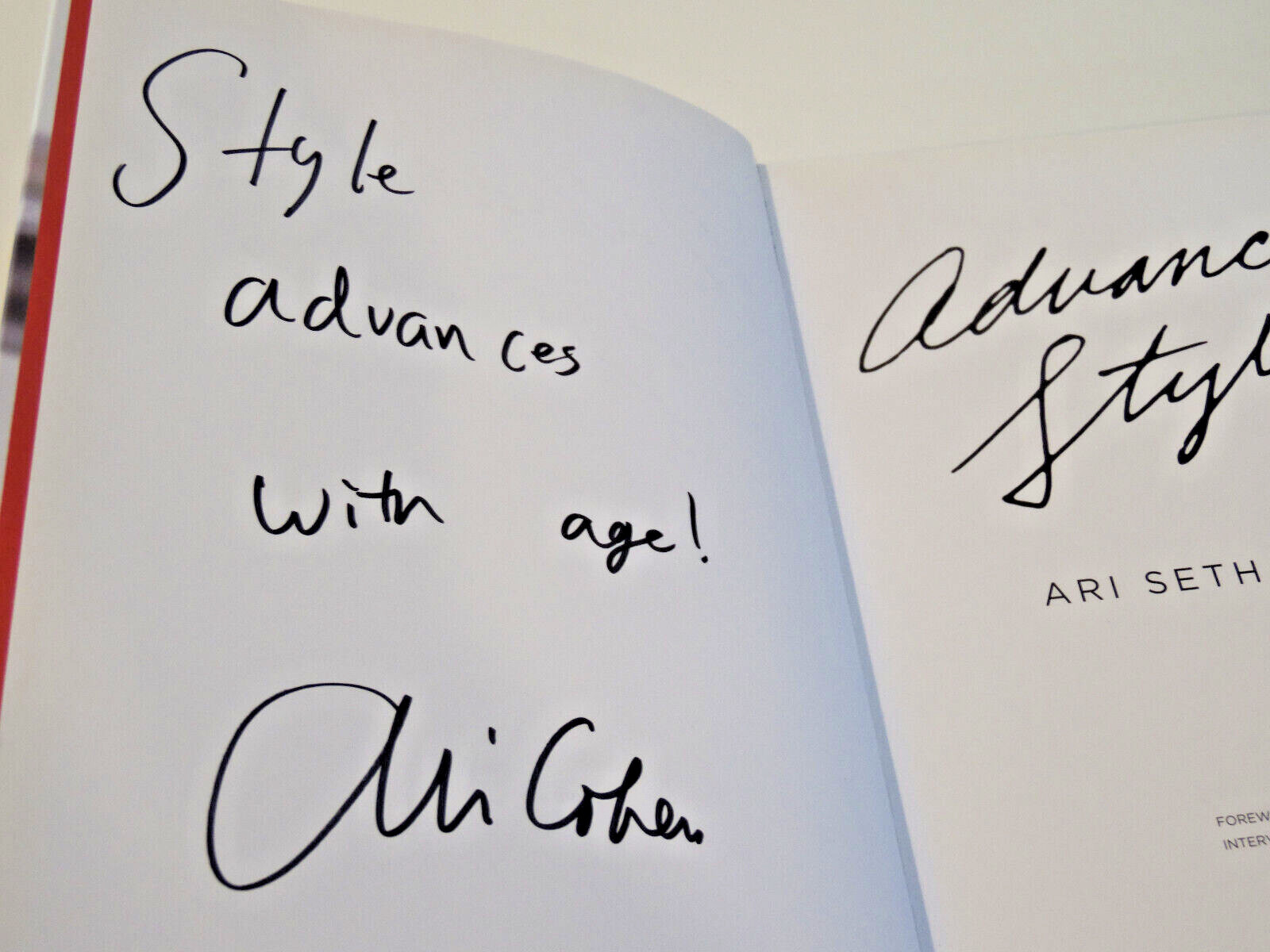 * Signed* Advanced Style by Ari Seth Cohen Signed First Edition/5th print -used