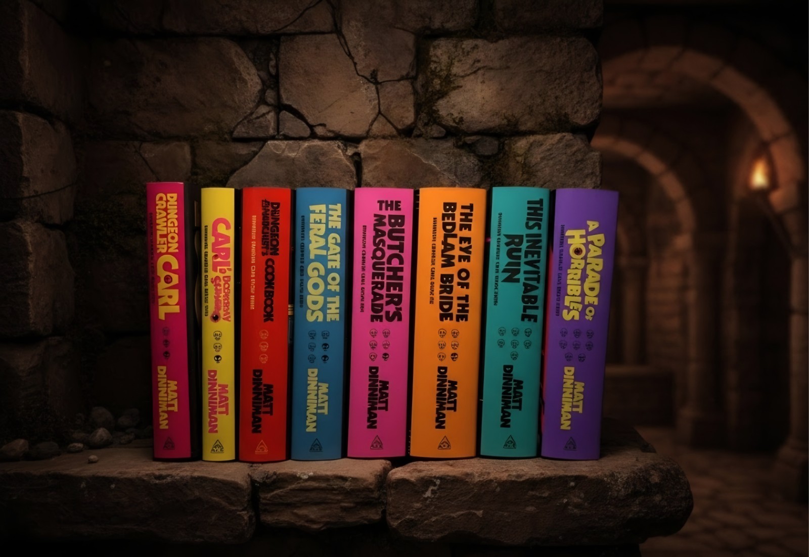 Dungeon Crawler Carl Books 1-8 *Signed* Hardcover Set