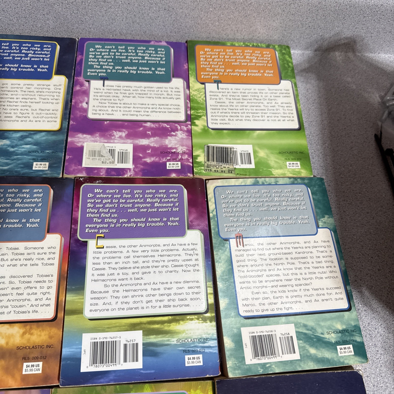 Animorphs Series K.A. Applegate Paperback Lot 17 Books VTG 90s Metamorphosis