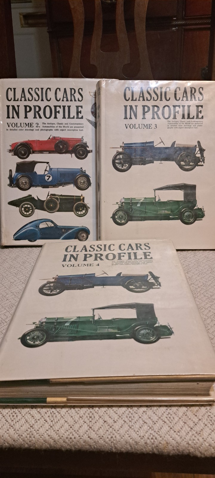 Classic Cars in Profile Volumes 2 3 4 Anthony Harding 3 Books HC Ex Library