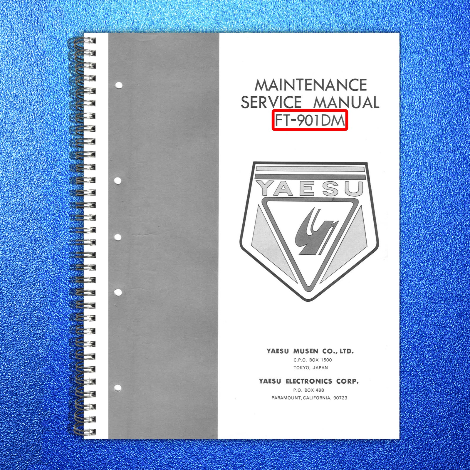 YAESU FT-901 Transceiver Maintenance Service Manual – WIRE BOUND – TOUGH COVERS