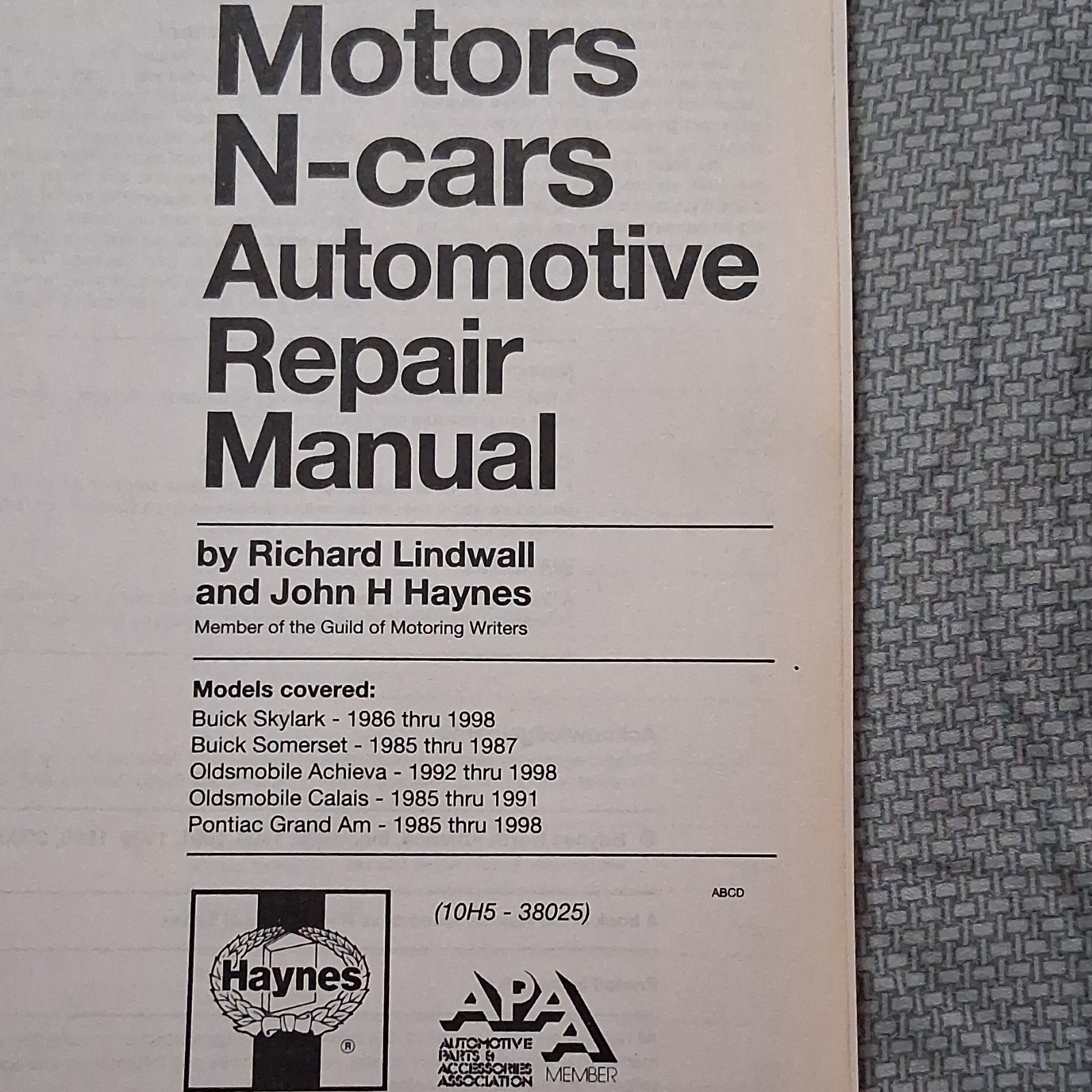 General Motors N-Cars, 1985-1998 by John Haynes (2001, Trade Paperback)