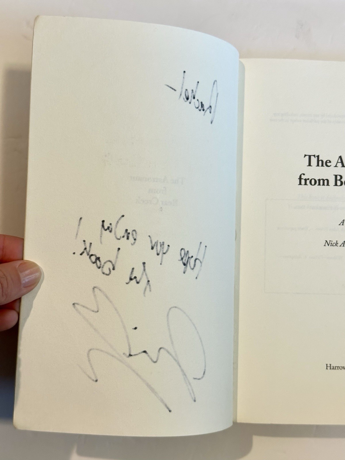 Signed – The Astronaut from Bear Creek 2015 first printing signed by Nick Brown