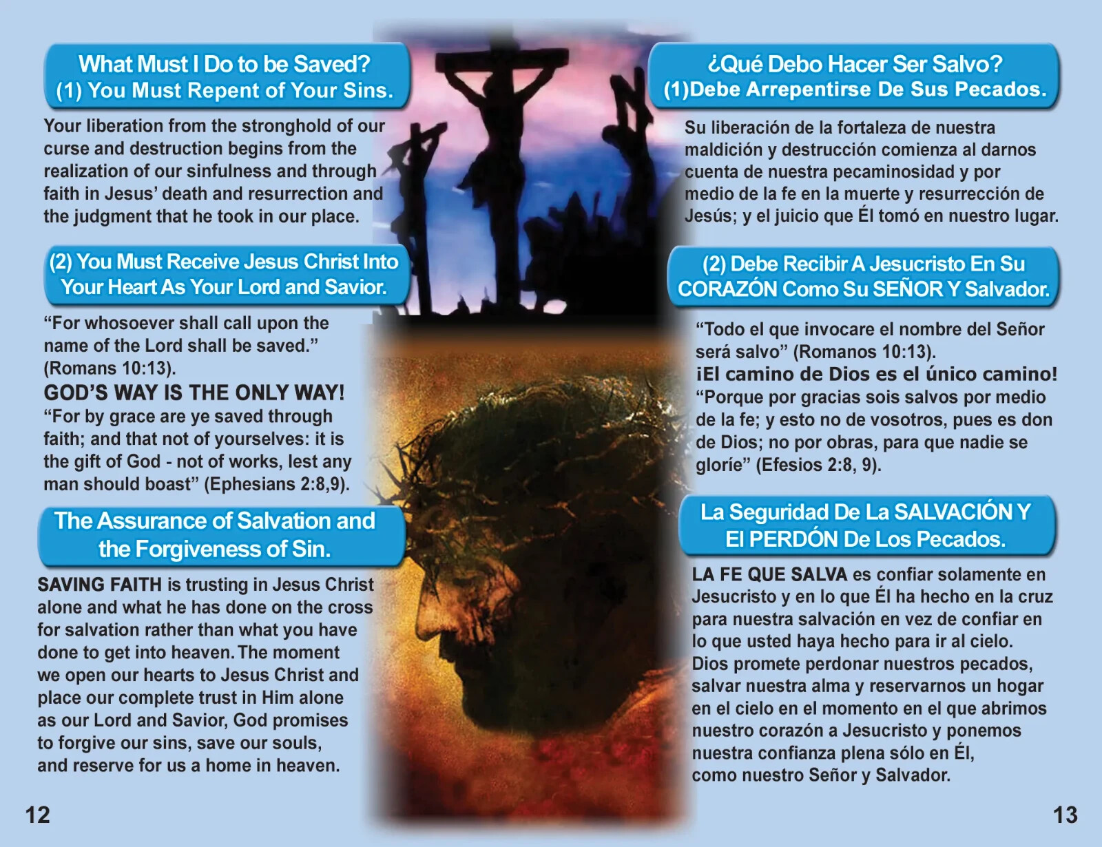 100 Bilingual Gospel Tracts – 4 Different Covers – 20 Pages – “Are You Ready?”