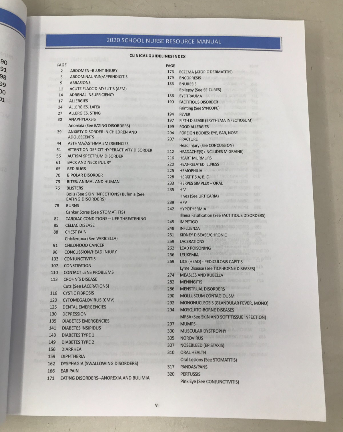 School Nurse Resource Manual, V. Taliaferro (ed), C. Resha (ed), 2020, E-102