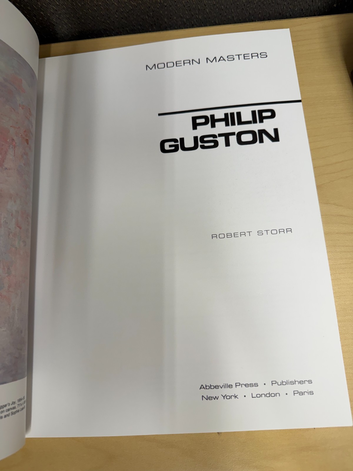 Philip Guston (Modern Masters Series) by Robert Storr First Edition, Softcover