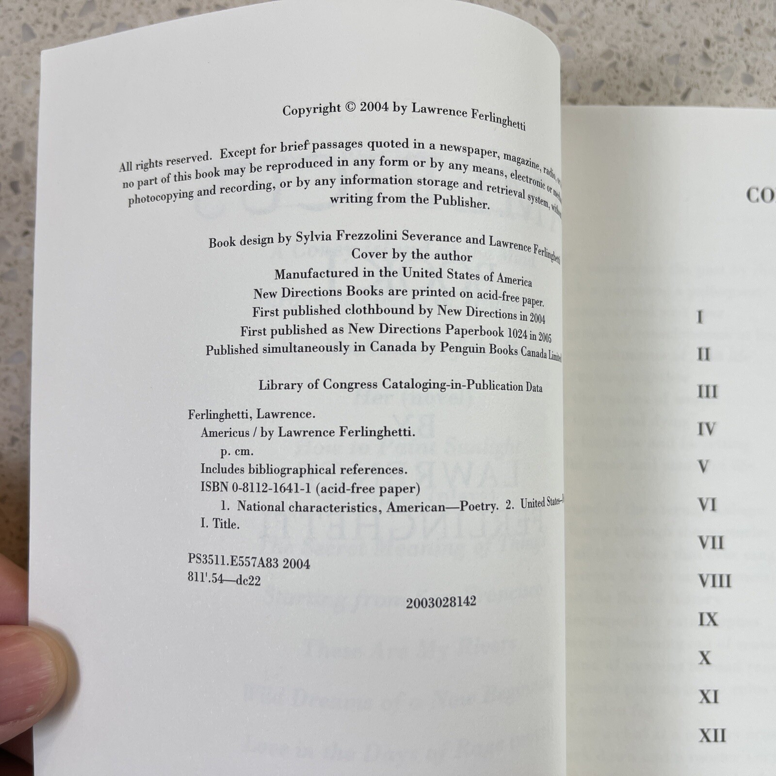 Americus, Book I – Lawrence Ferlinghetti – Poetry – VG – B31