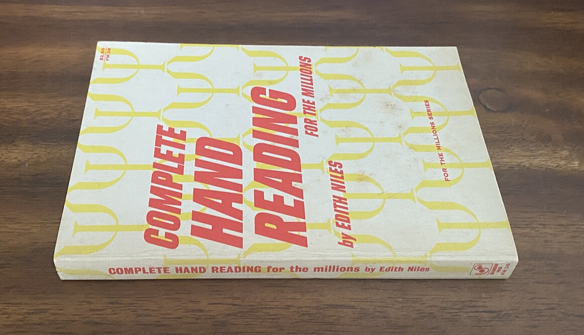 Complete Hand Reading for the Millions by Edith Niles (1970, TPB) 1st Print