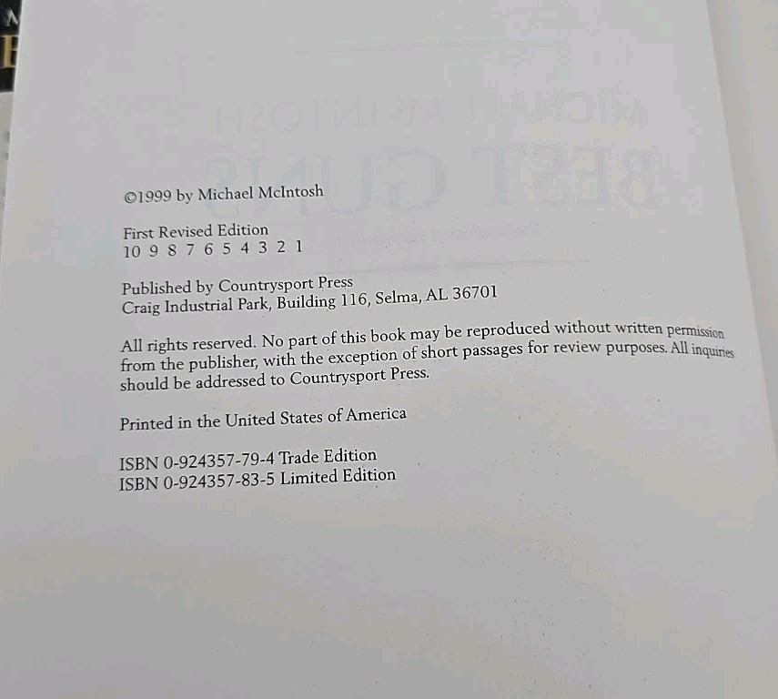 Best Guns by Michael McIntosh Revised & Updated Edition 1999