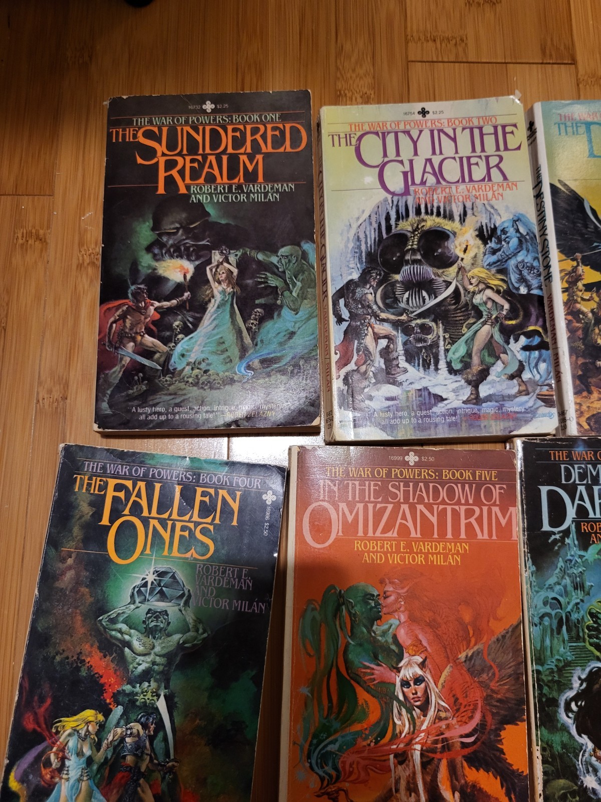 War of Powers books by Robert Vardeman Victor Milan Books 1-6, 1 And 2
