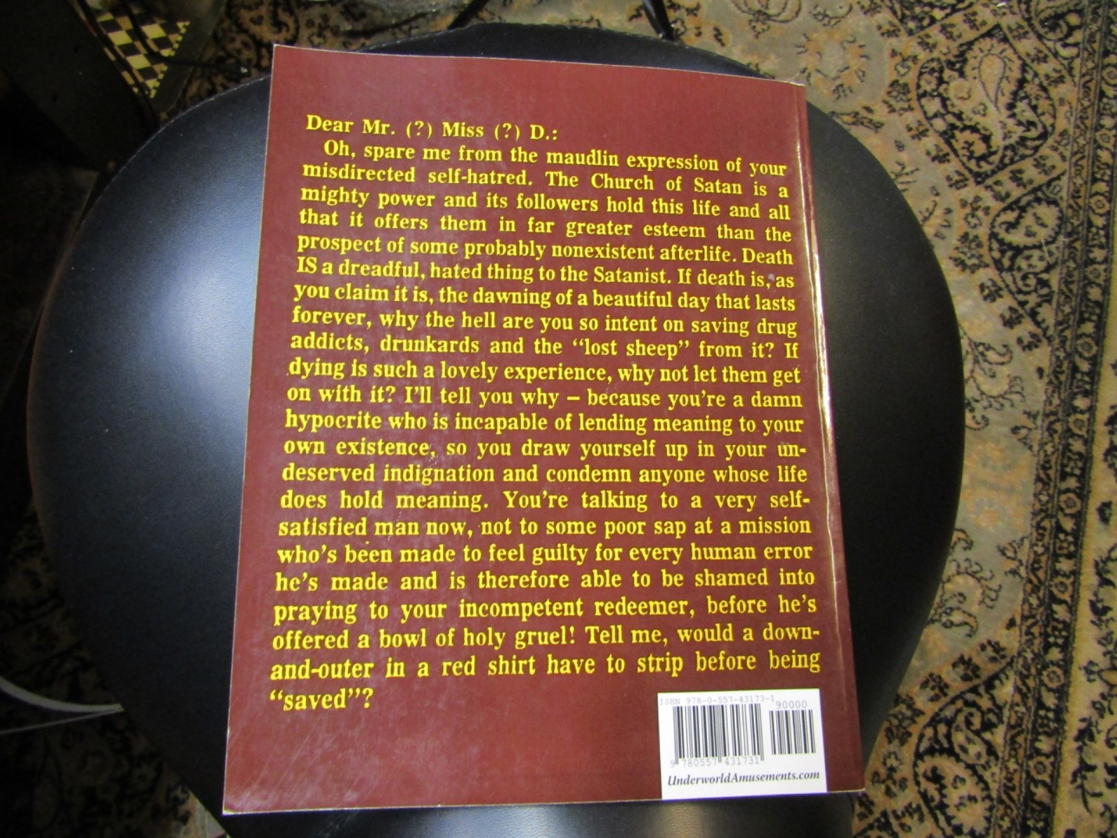 Letters From the Devil: The Lost Writing of Anton Szandor LaVey