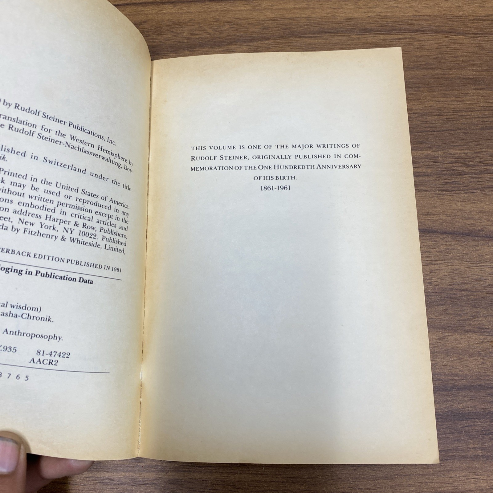 COSMIC MEMORY: ATLANTIS AND LEMURIA (HARPER LIBRARY OF By Rudolf Steiner *VG+*