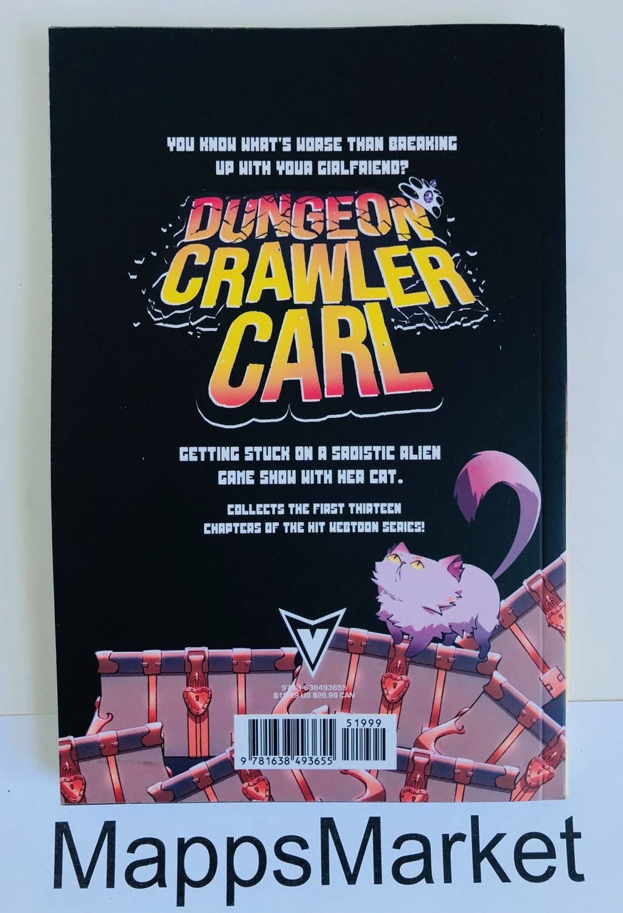 SIGNED Dungeon Crawler Carl, Vol. 1 Graphic Novel by Matt Dinniman Trade PB NEW