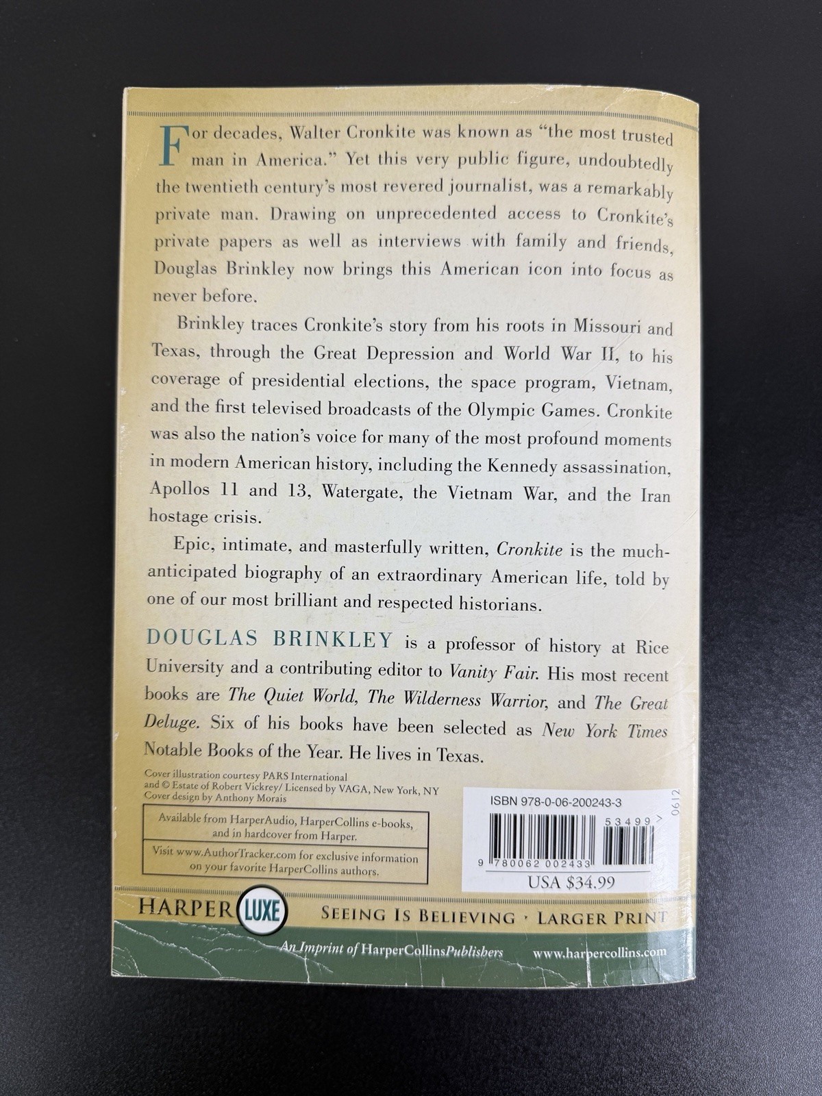 Cronkite – Brinkley, Douglas – Kreskin collection