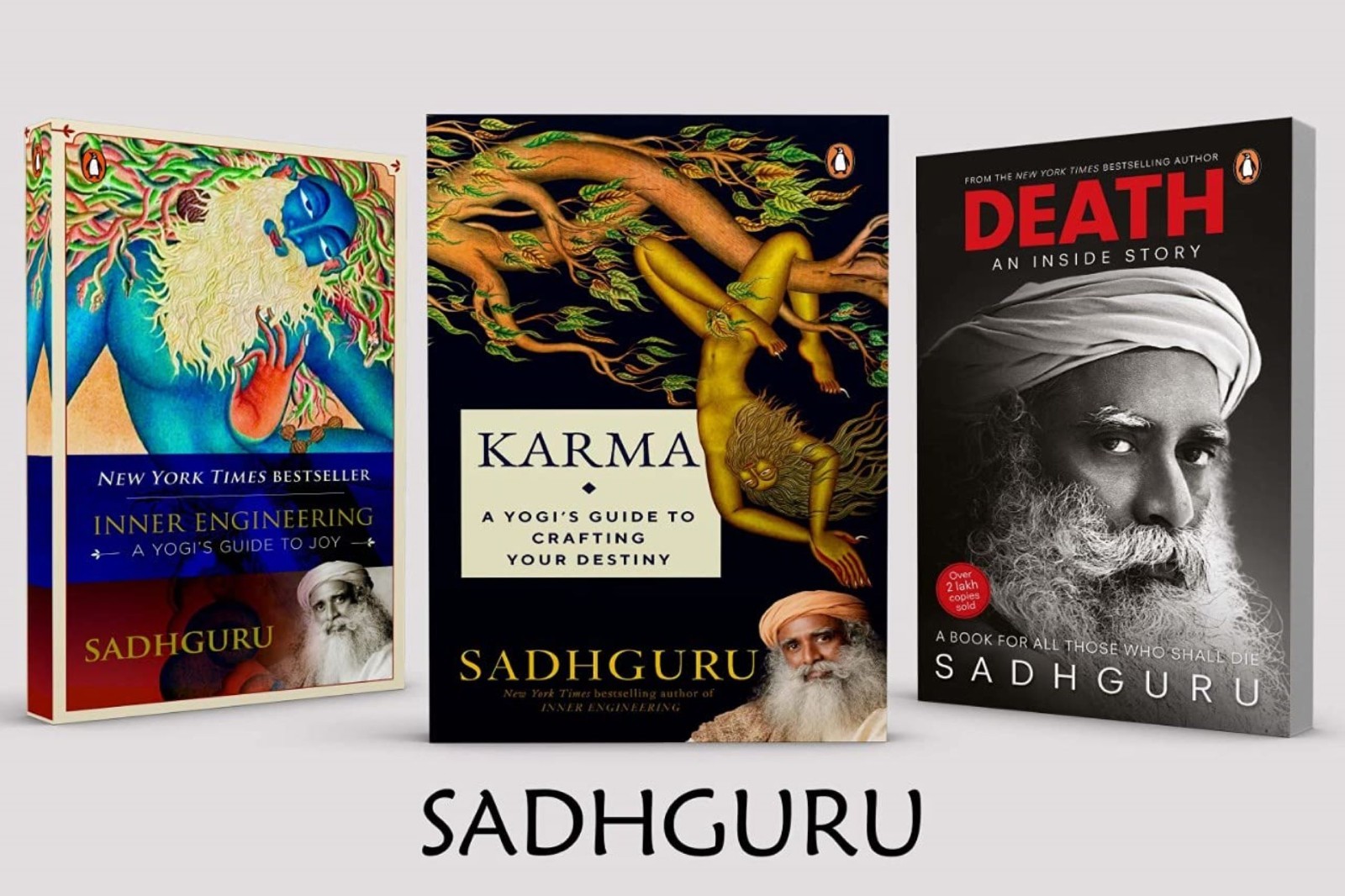 Inner Engineering, Karma and Death An Inside Story 3 Books By Sadhguru Combo