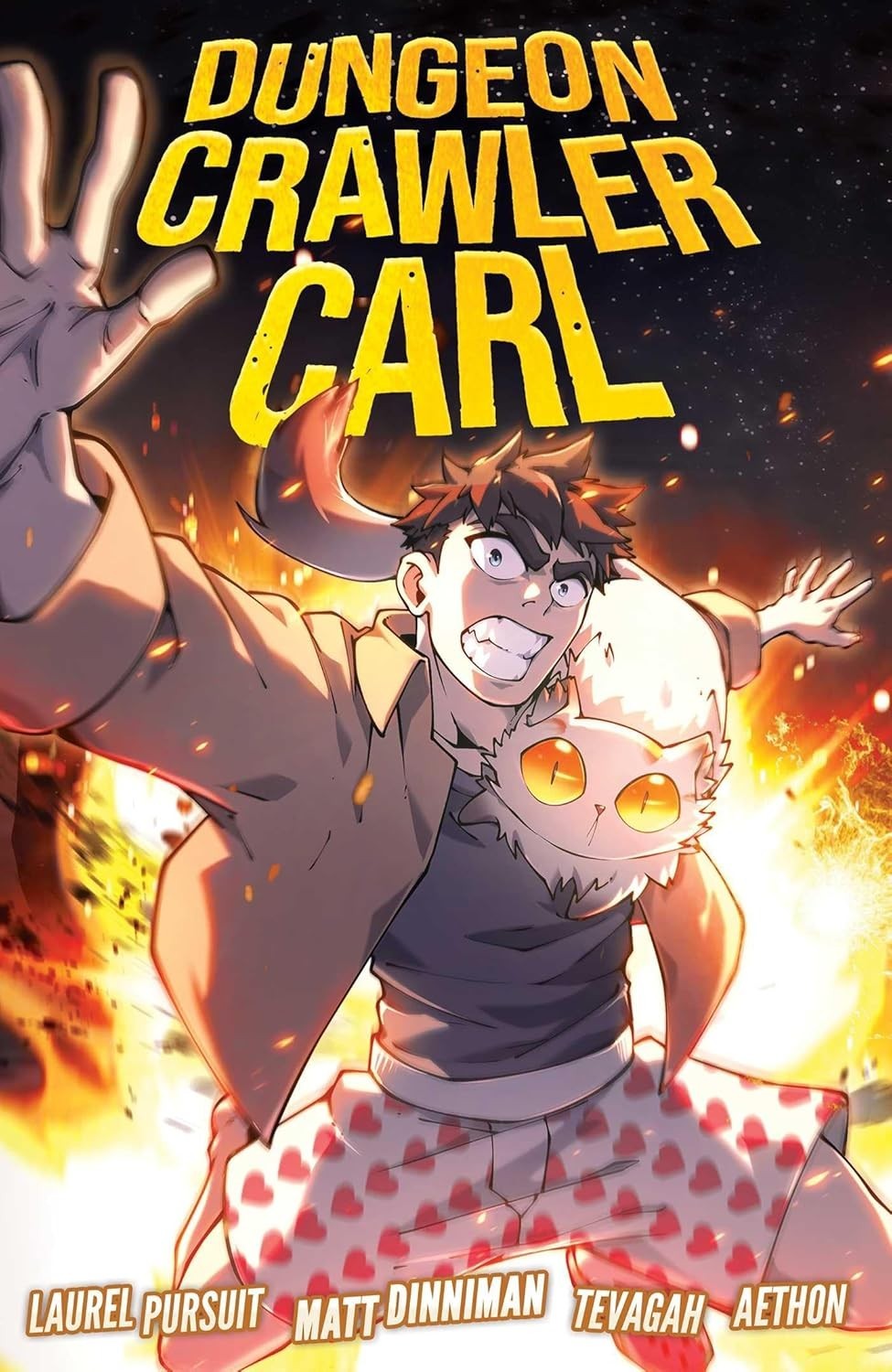 Signed Matt Dinniman Dungeon Crawler Carl Graphic Novel Signed on the Soft Cover