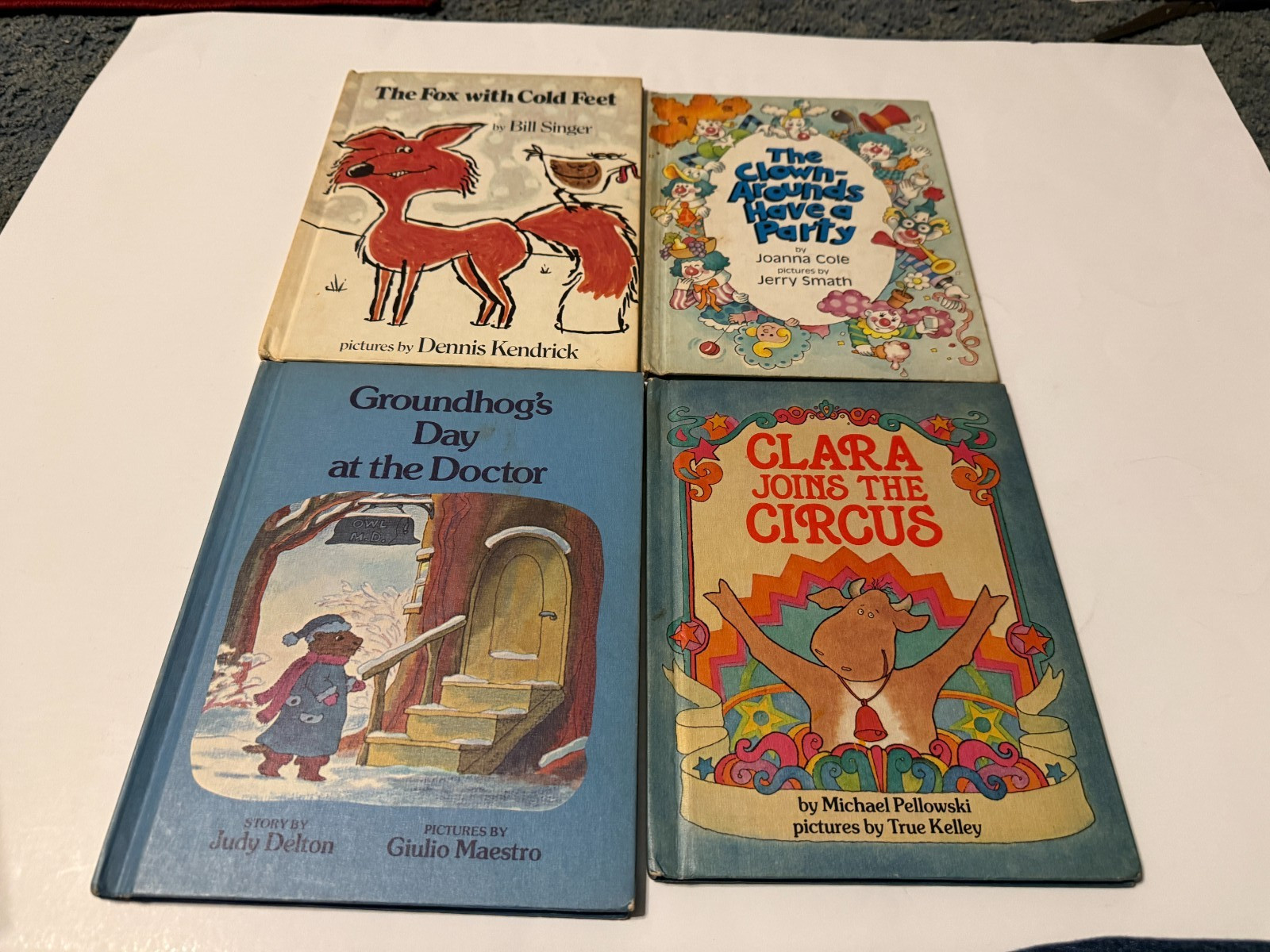 Vintage Lot Of 4 Children’s Hardcover Books 1980’s Parents Magazine Press