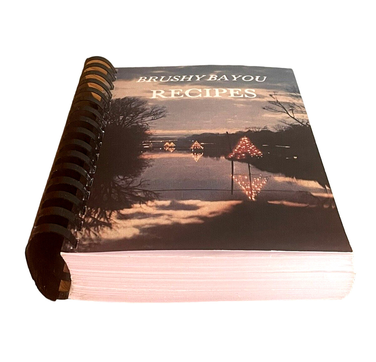 Vintage Brushy Bayou Recipes Cookbook Tallulah Louisiana 582 page Cottagecore