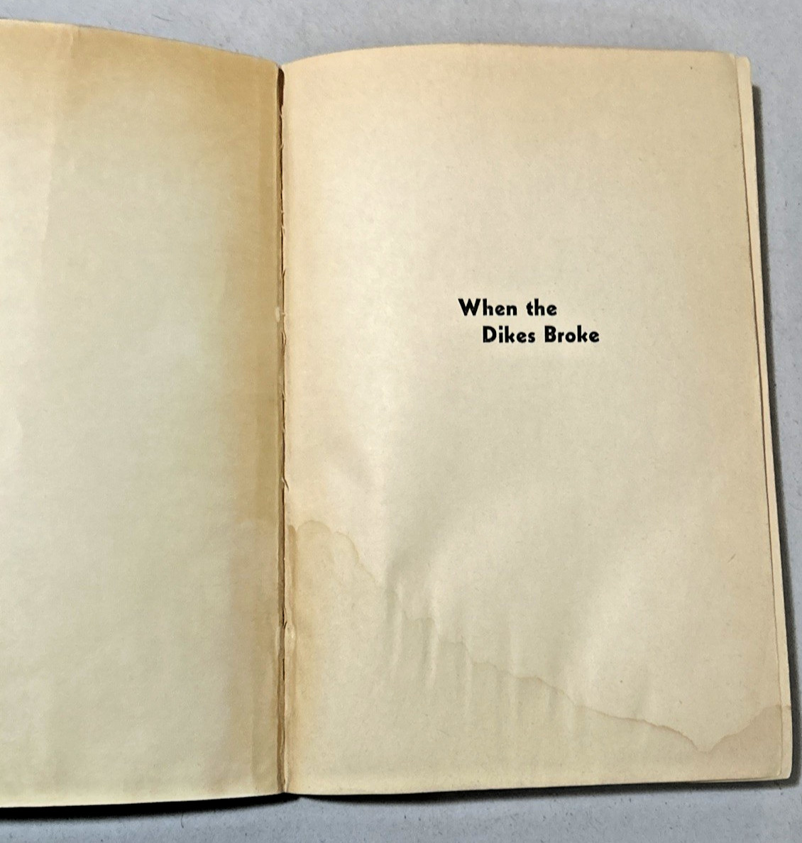 When the Dikes Broke (1966) ~ Alta Halverson Seymour ~ Scholastic TX 309