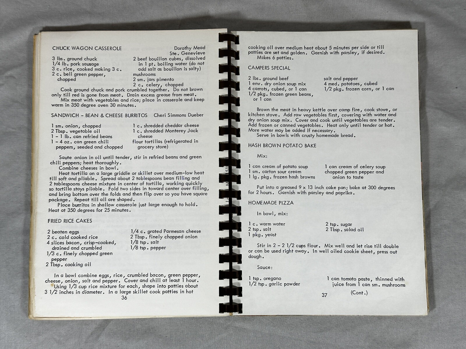 1981 Order of Eastern Star Chapter #397 Spiral Recipe Book Pomegranate Cookery