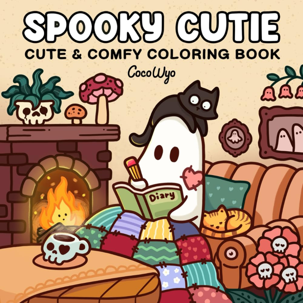 Spooky Cutie by Coco Wyo: Coloring Book for Adults and Teens | Paperback