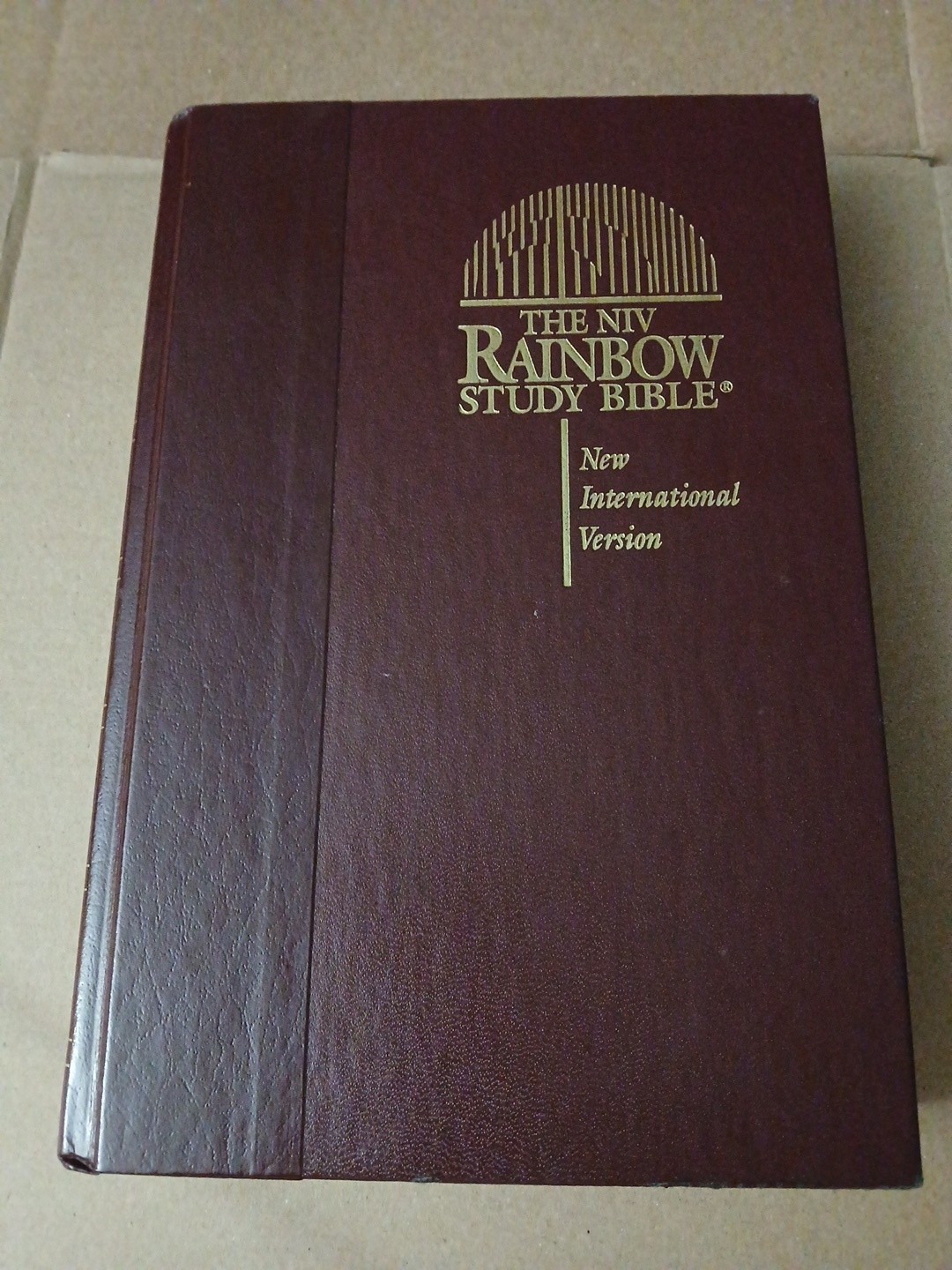✝️ The Rainbow Study Bible King James Version Bold Print Burgundy Hardcover