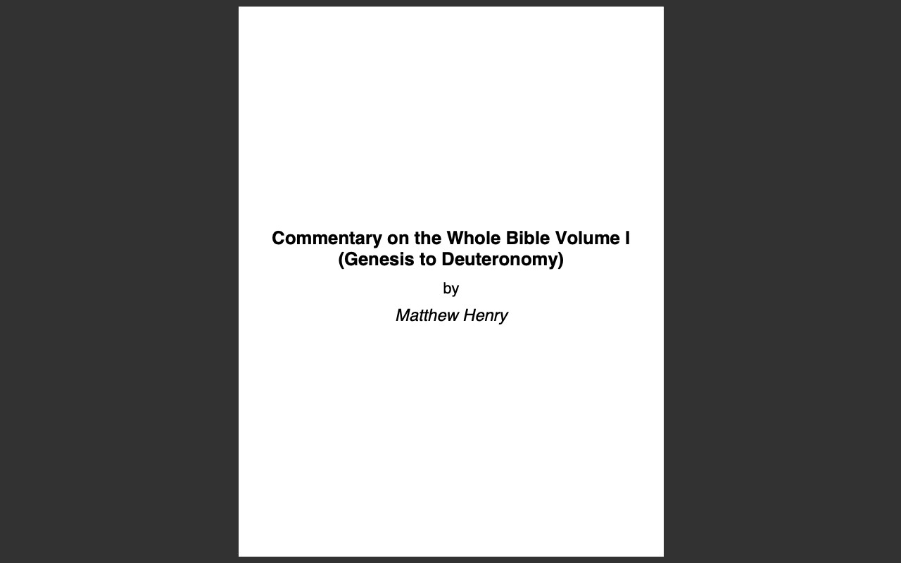 Matthew Henrys Complete Commentary Whole Bible- ALL 6 VOLUMES + Bonus Version-CD