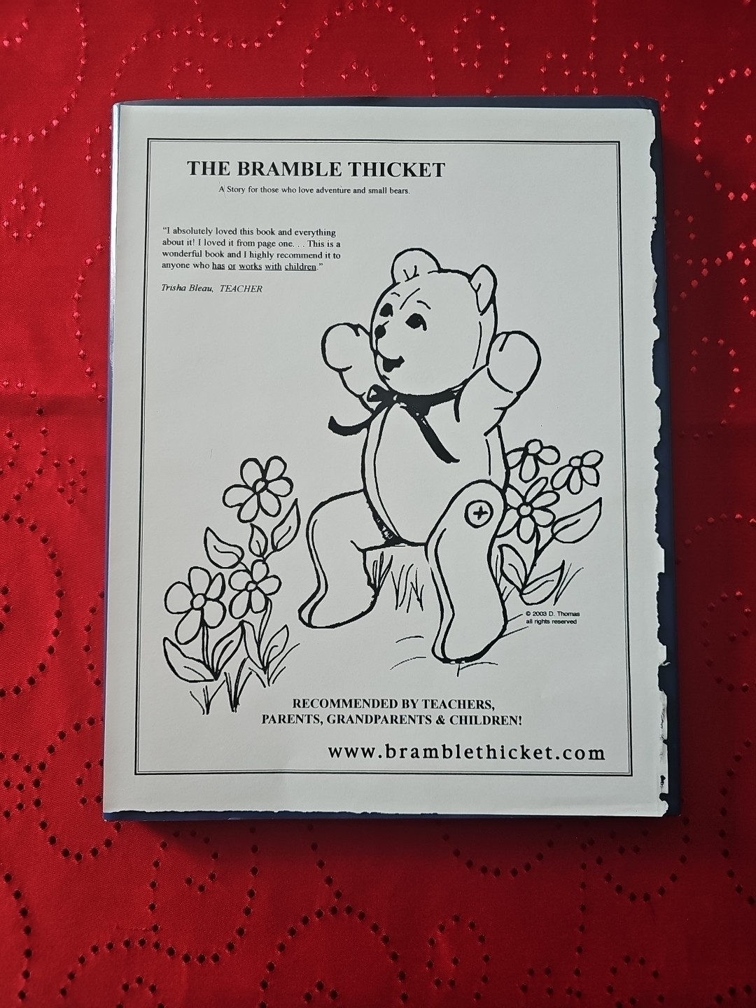EvezBeadz The Bramble Thicket Deborah E Thomas Signed HC DJ Bonus + Bears LNC
