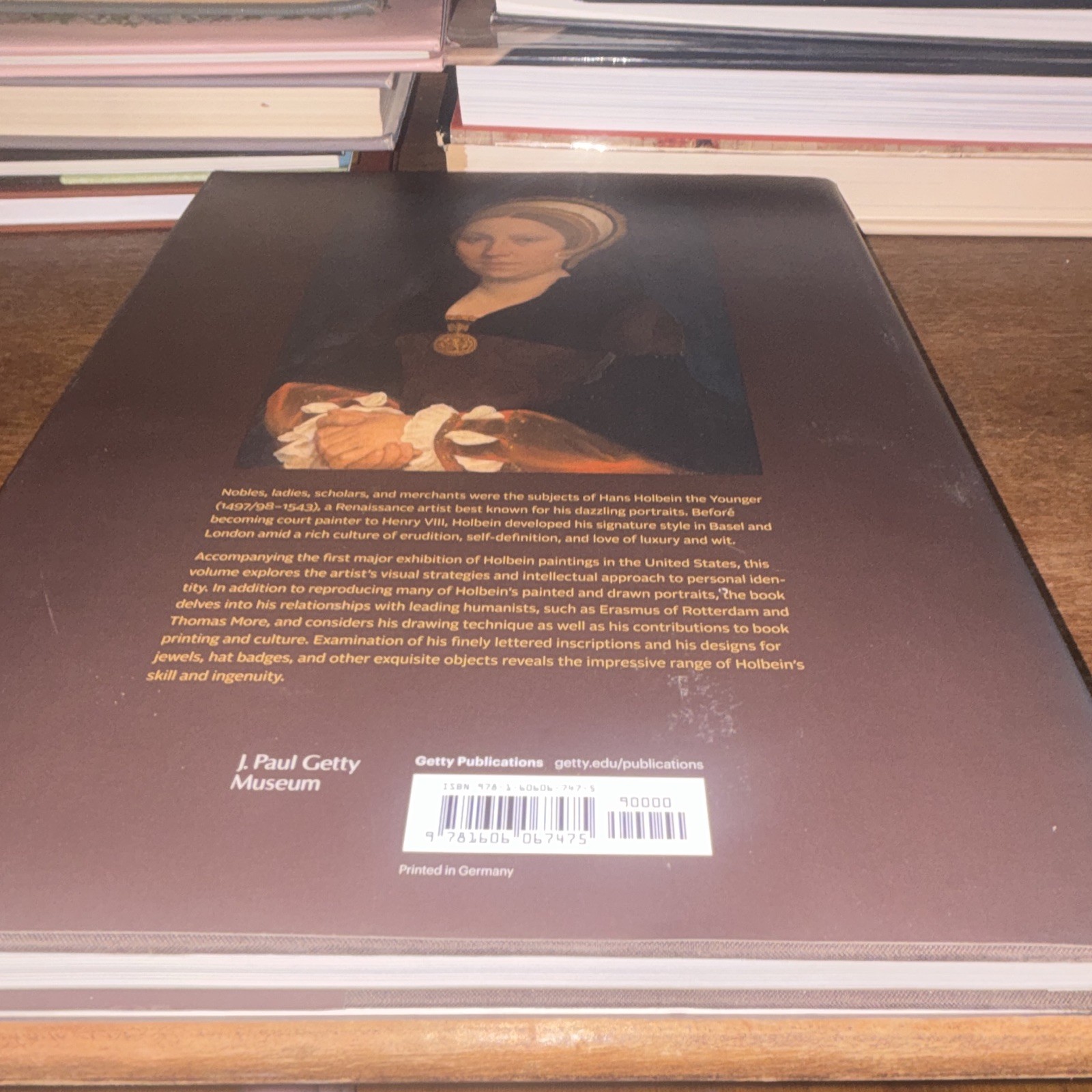 Getty Publications Holbein: Capturing Character Woollett Hardcover 2021 English