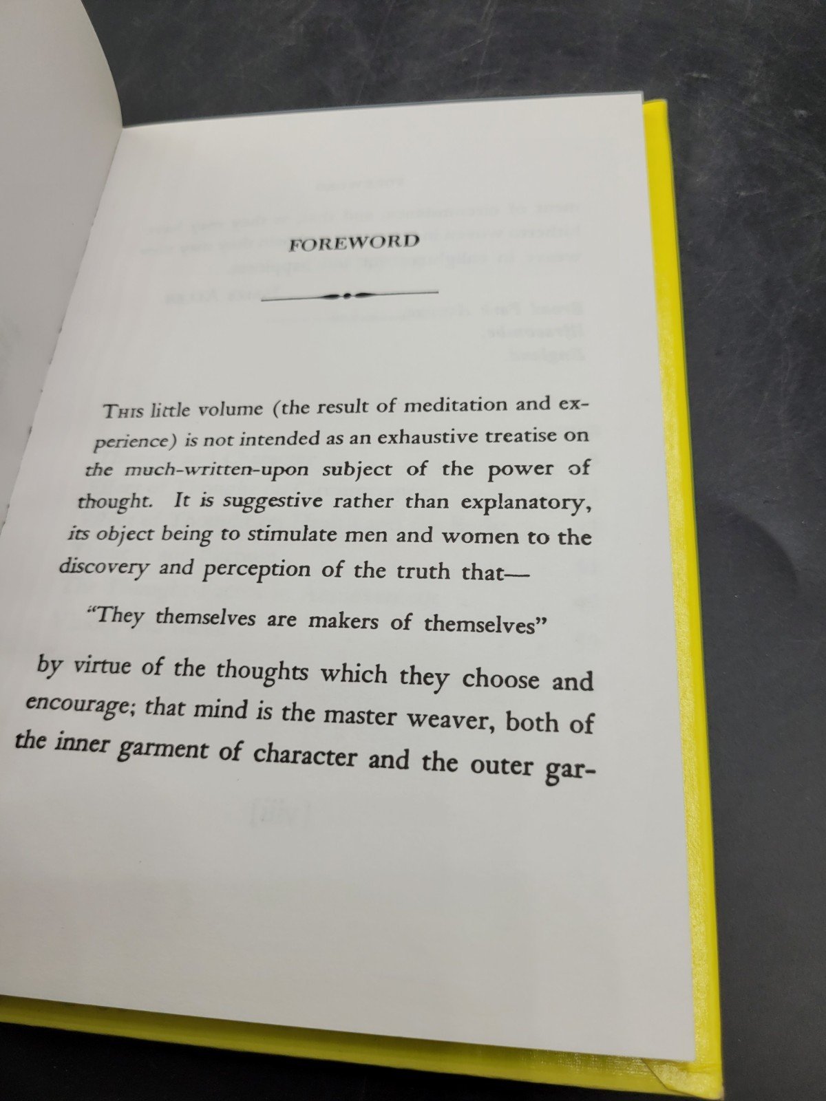 As A Man Thinketh By James Allen Hardcover Putnam
